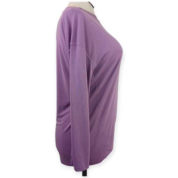 Lululemon SZ 8 Side Cinch Long Sleeve Crew Wisteria Purple - Picture 5 of 8